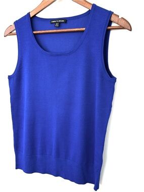 Cable & Gauge Women's Sleeveless Scoop Neck Tank - Royal Blue